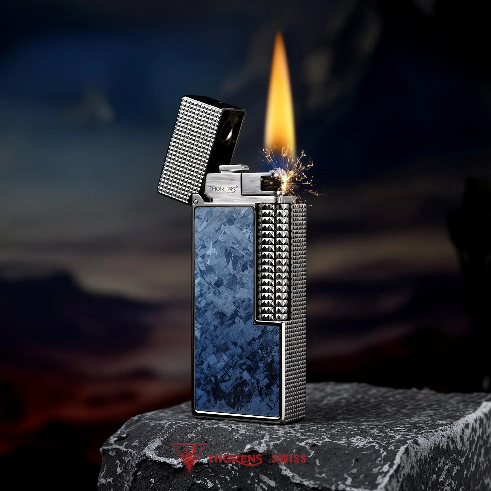 Narrow Lighter - Blue Frost Ti - Image 3