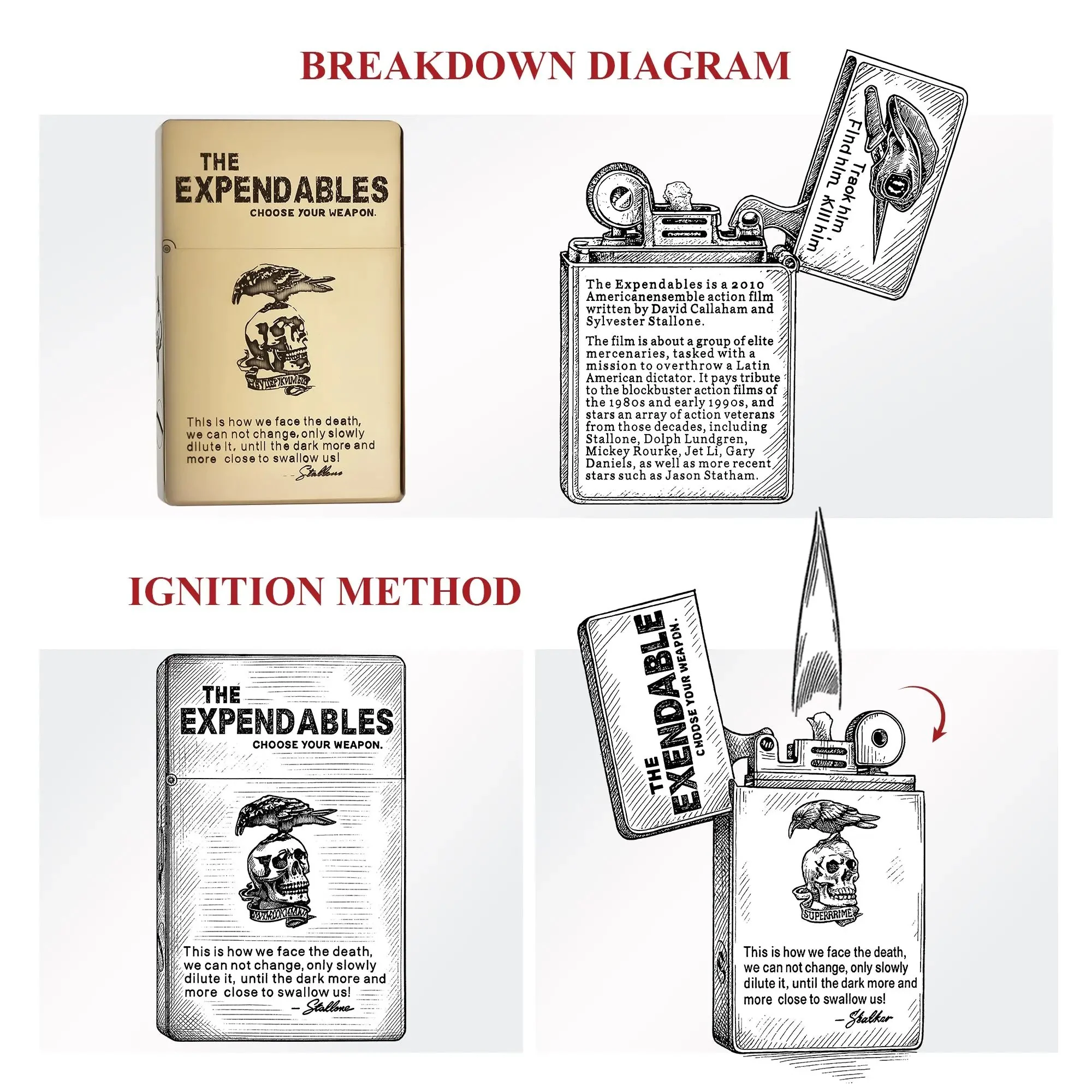 Etched Lighter - THE EXPENDABLES - Image 6