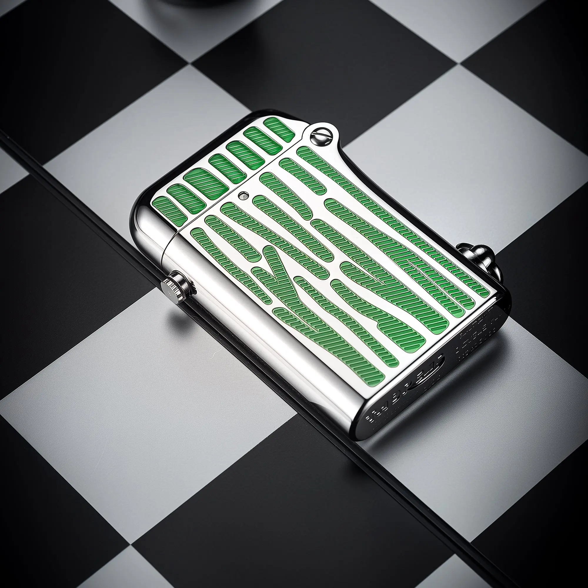 Gen 2 - Double Claw - Green Stripes - Silver - Image 7