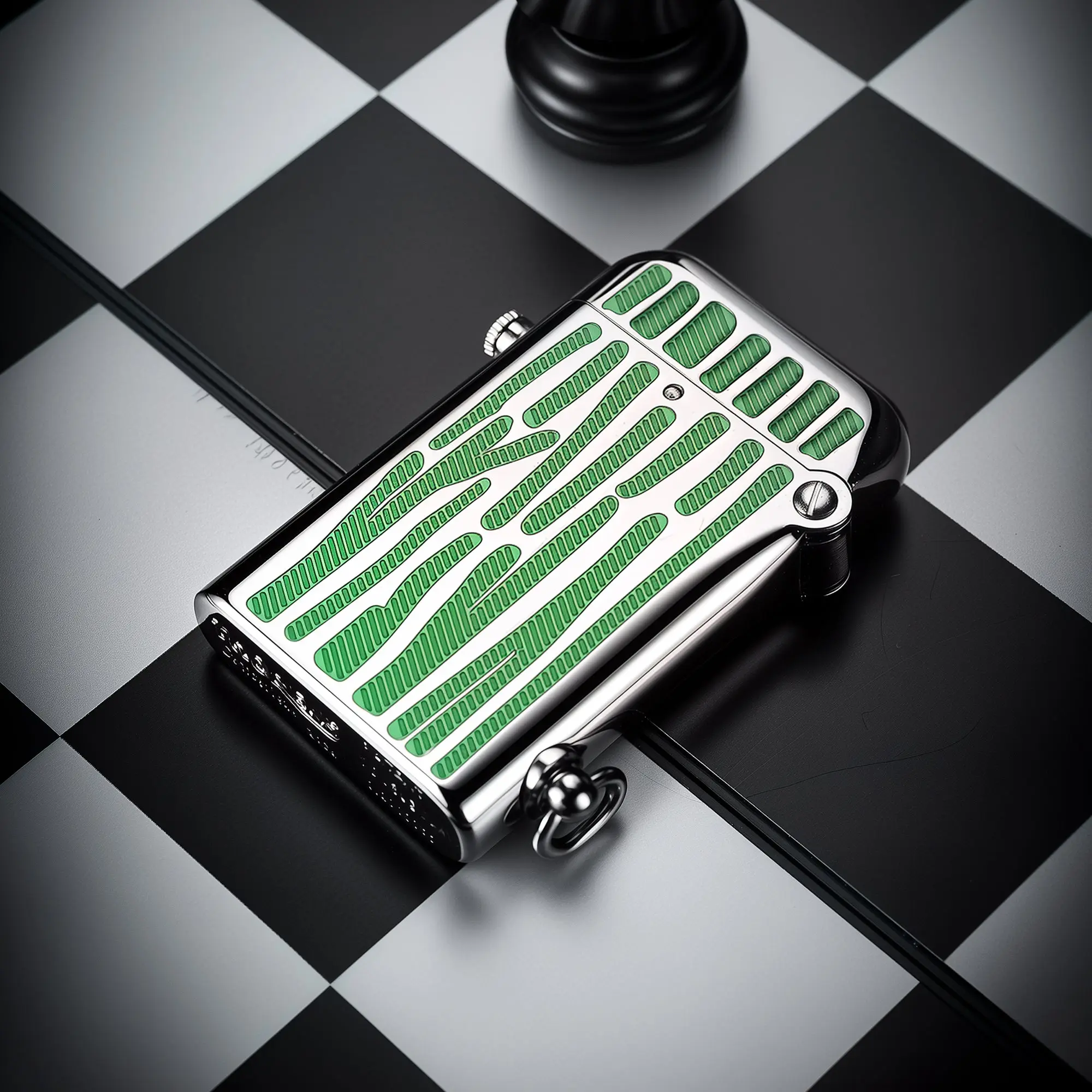 Gen 2 - Double Claw - Green Stripes - Silver - Image 9