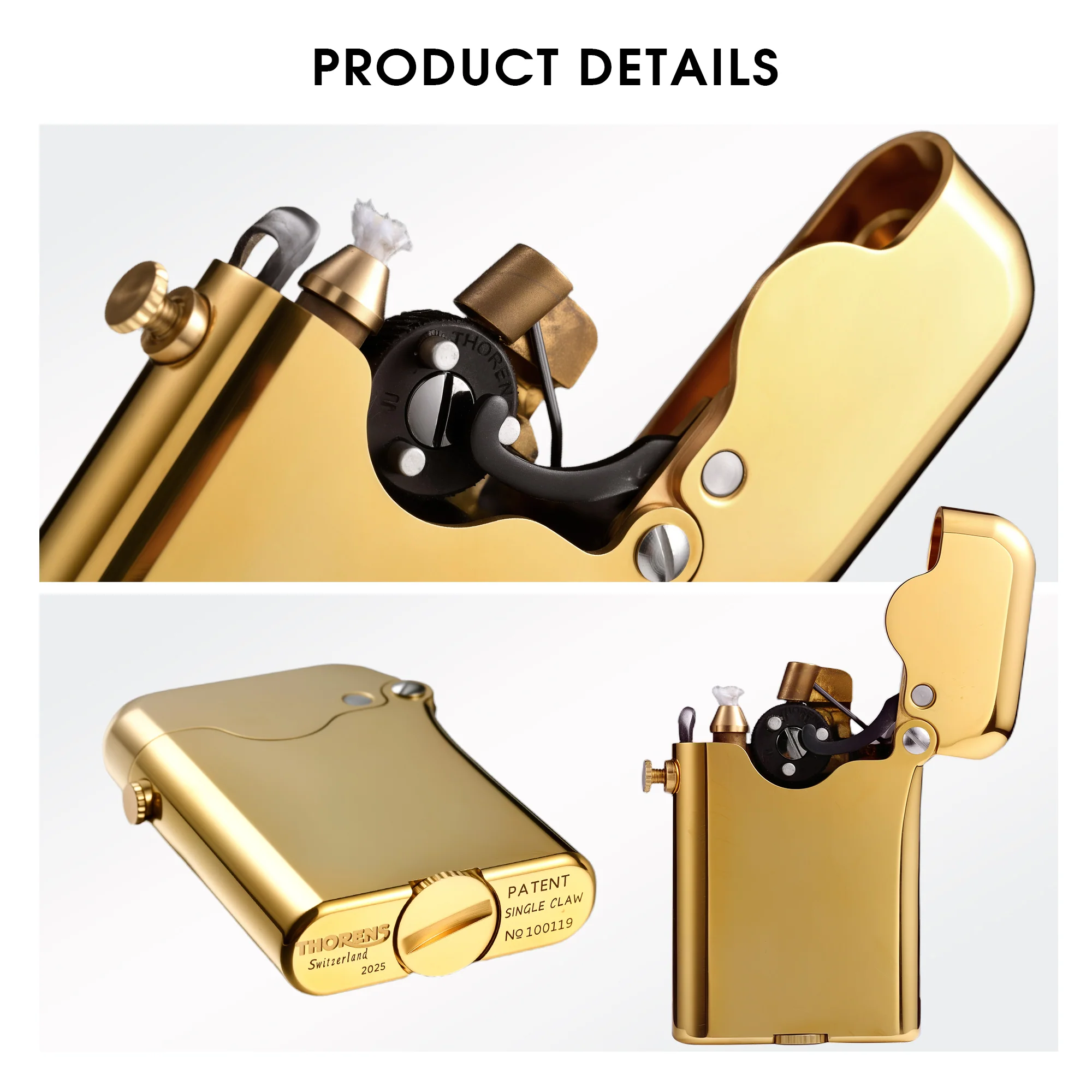 Gen 3 - Single Claw - Glossy (Bottom-fill) - Brass Finish - Image 6