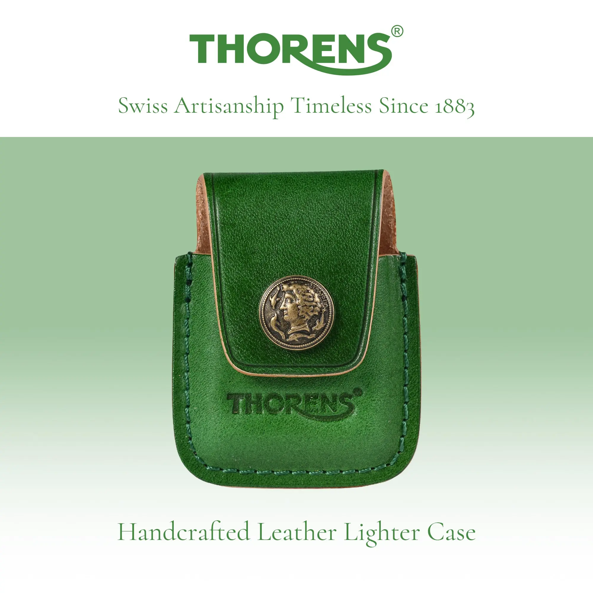 Handcrafted Leather Lighter Case - Black - Image 3