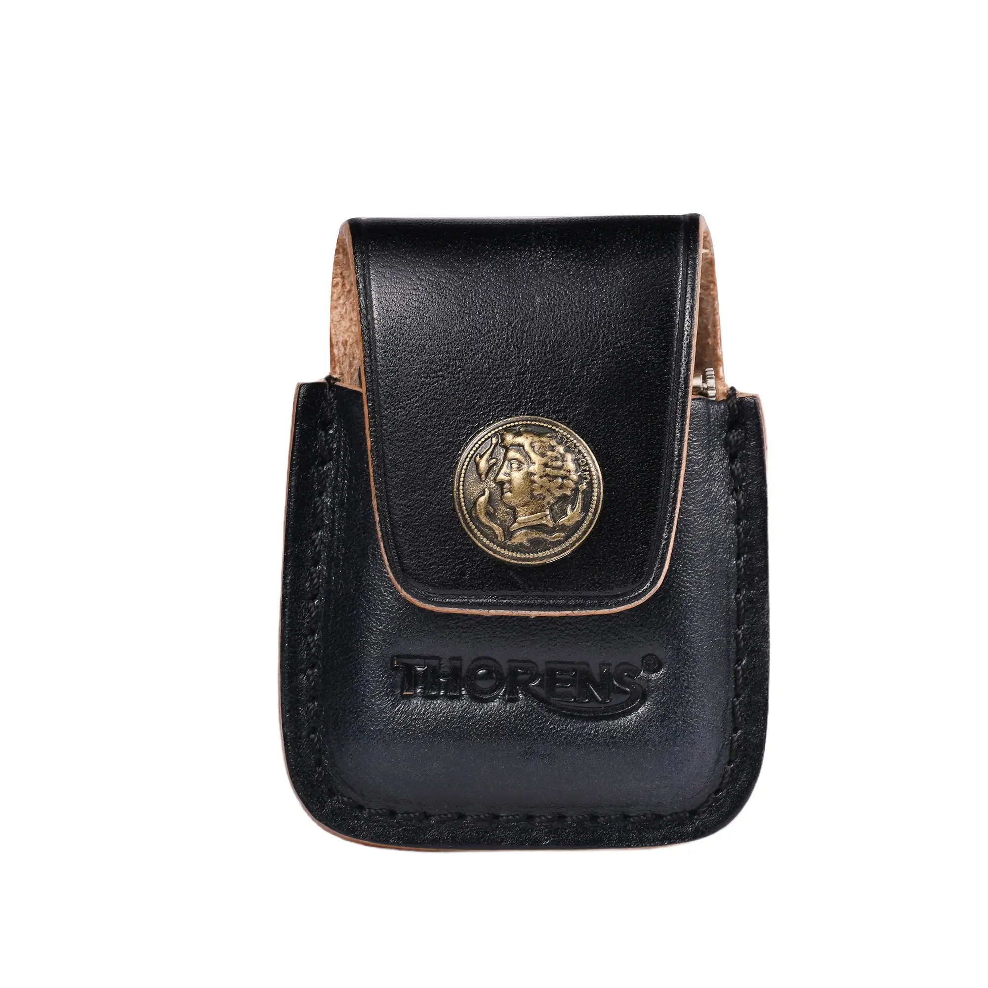 Handcrafted Leather Lighter Case - Green - Image 10