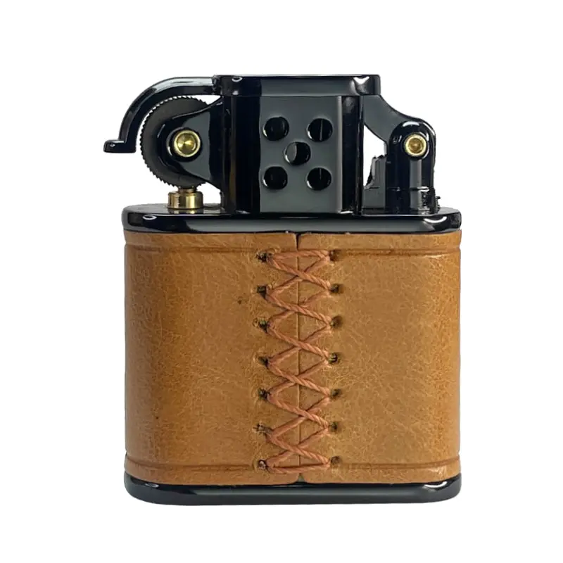 Handmade Cowhide Lighter - Brown - Image 3
