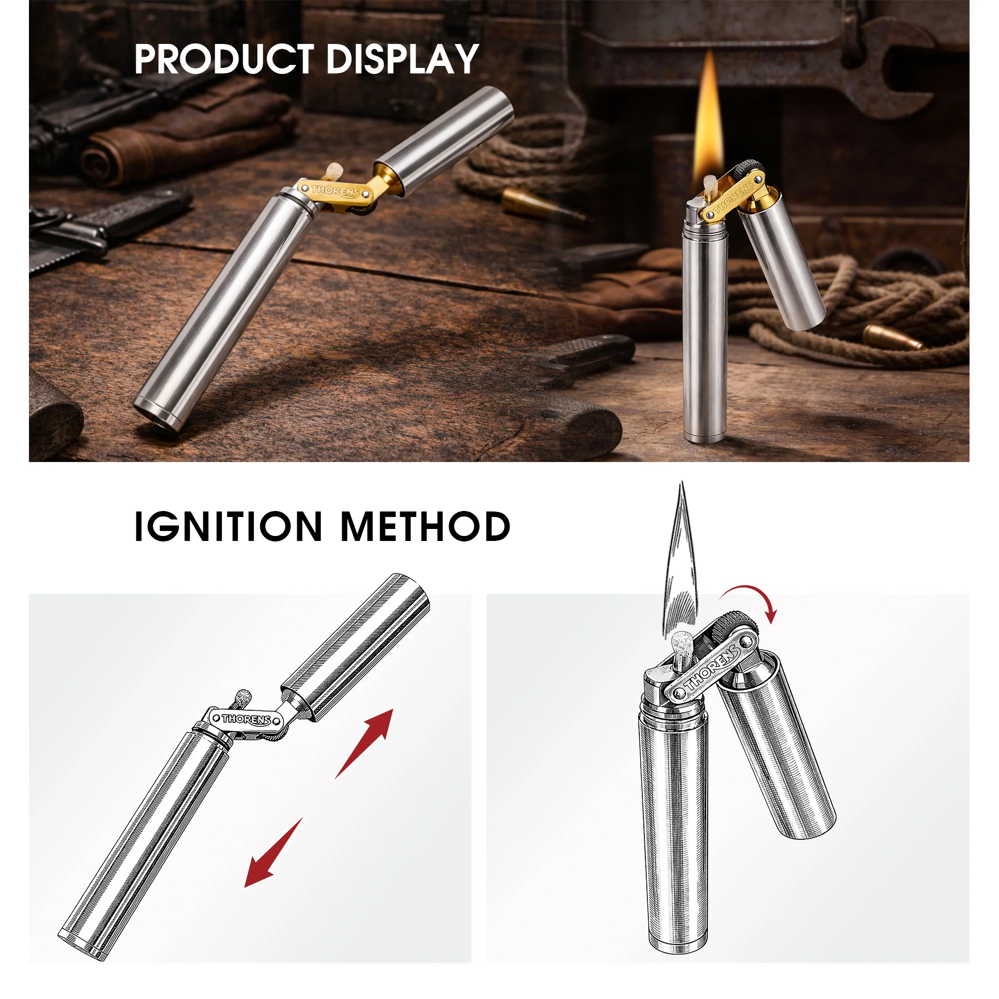 Nunchaku Lighter - Silver - Image 5