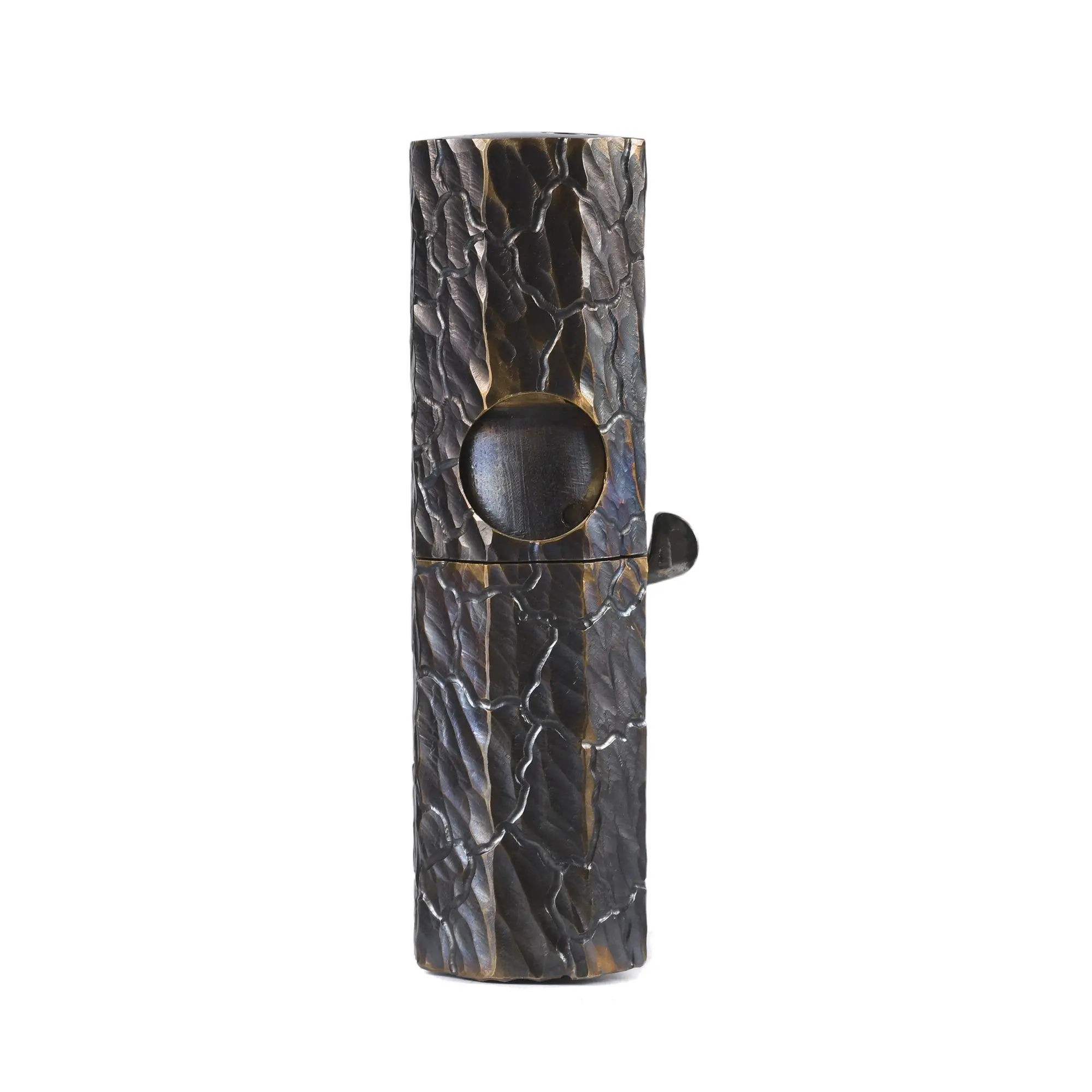 Octagon Trigger - Hand-Carved Earth Fissure Texture