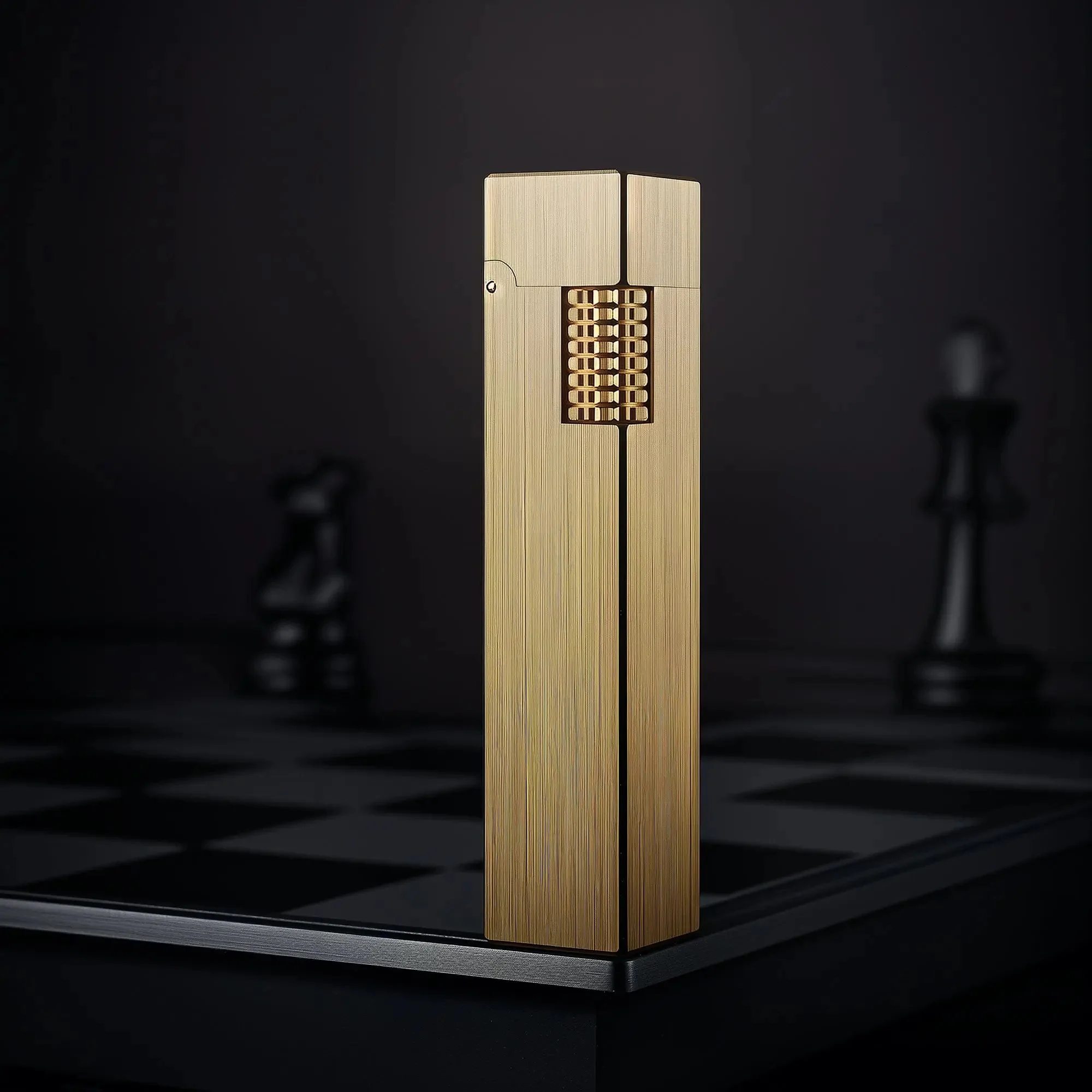 Rectangular Lighter - Glossy - Brass Finish - Image 7