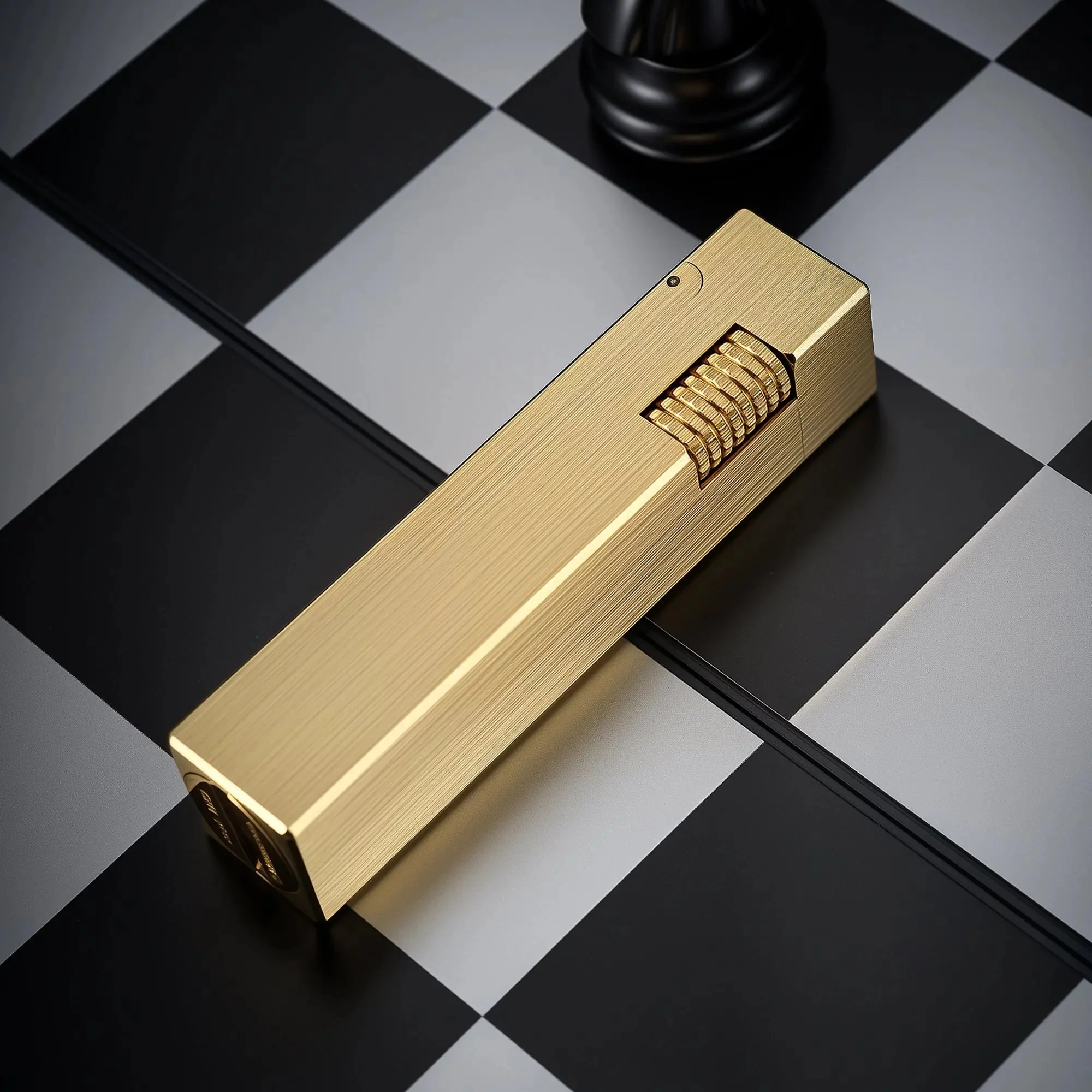 Rectangular Lighter - Glossy - Brass Finish - Image 8
