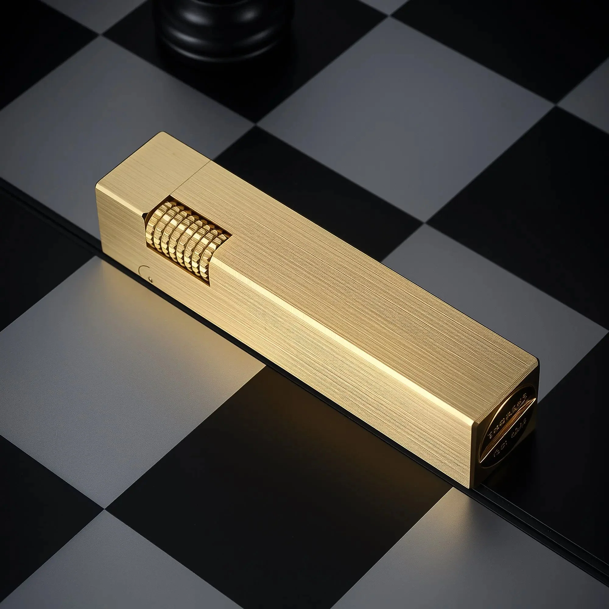 Rectangular Lighter - Glossy - Brass Finish - Image 9