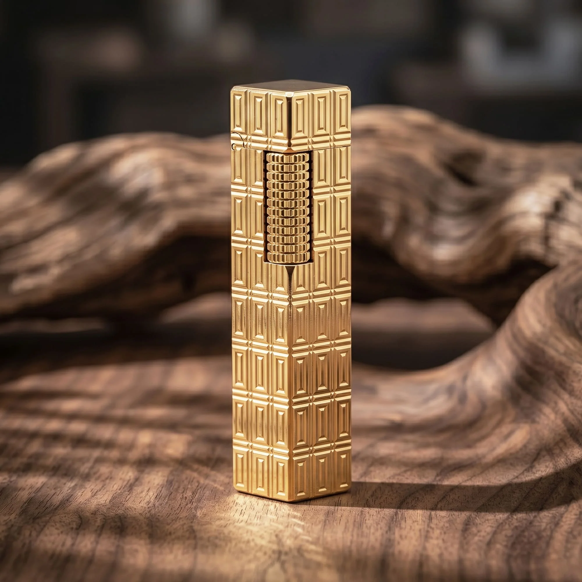 Rectangular Lighter - Geometric Block Pattern - Extended Roller - Image 7