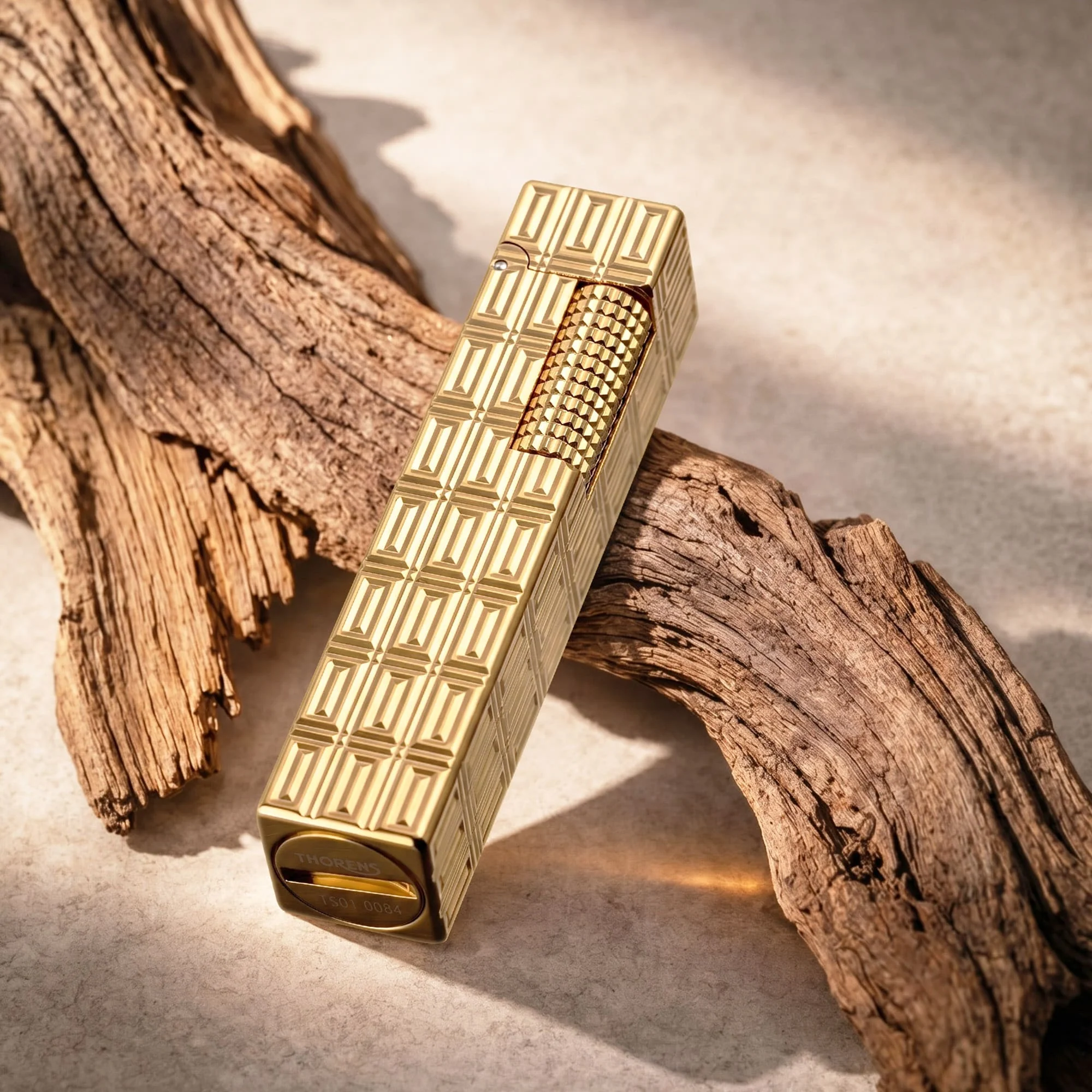 Rectangular Lighter - Geometric Block Pattern - Extended Roller - Image 9