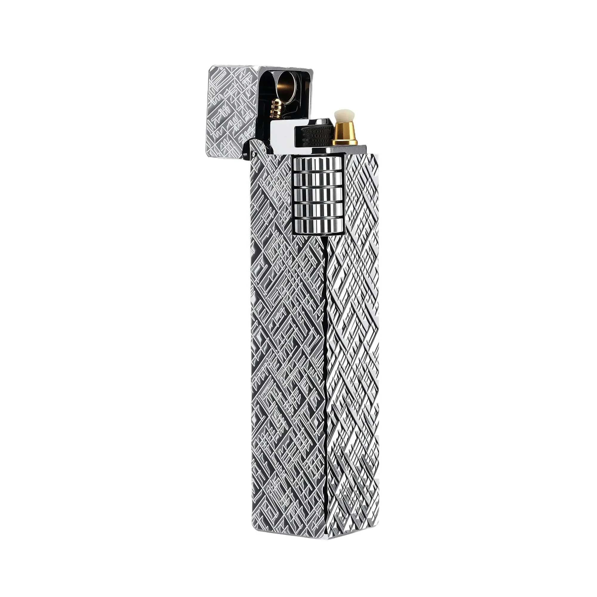 Rectangular Lighter - Silver Carving - Image 2
