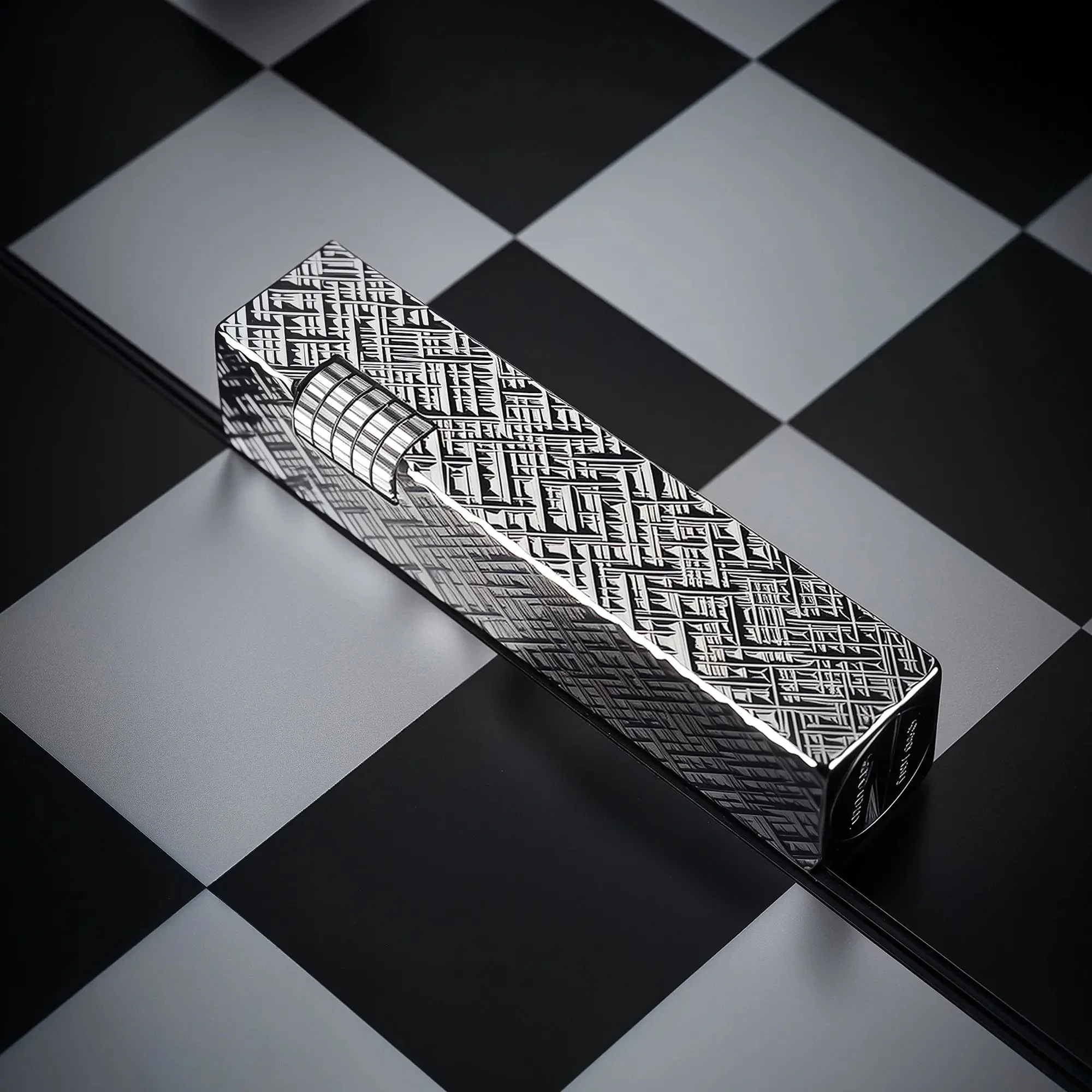 Rectangular Lighter - Silver Carving - Image 9