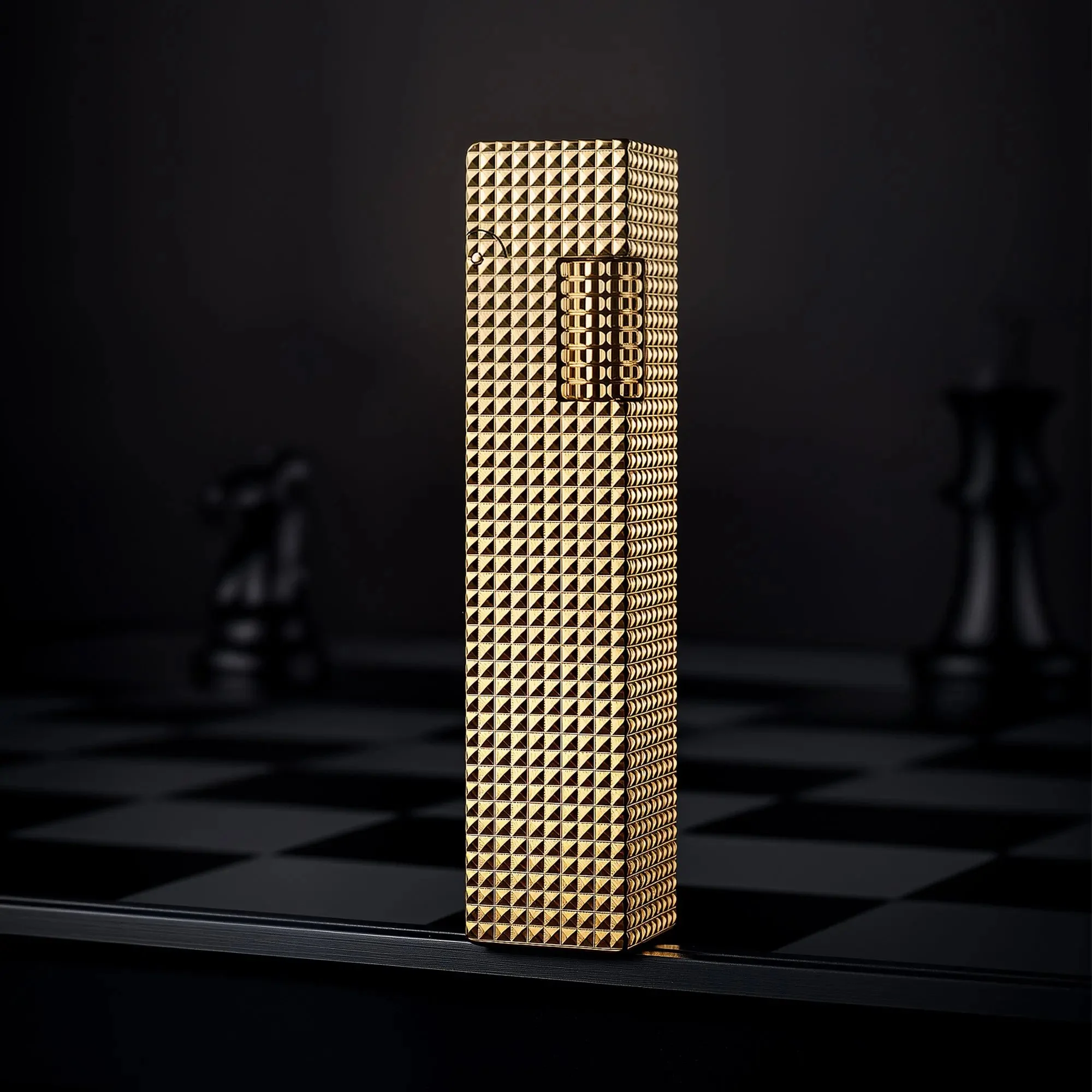 Rectangular Lighter - Small Square - Gold - Image 7