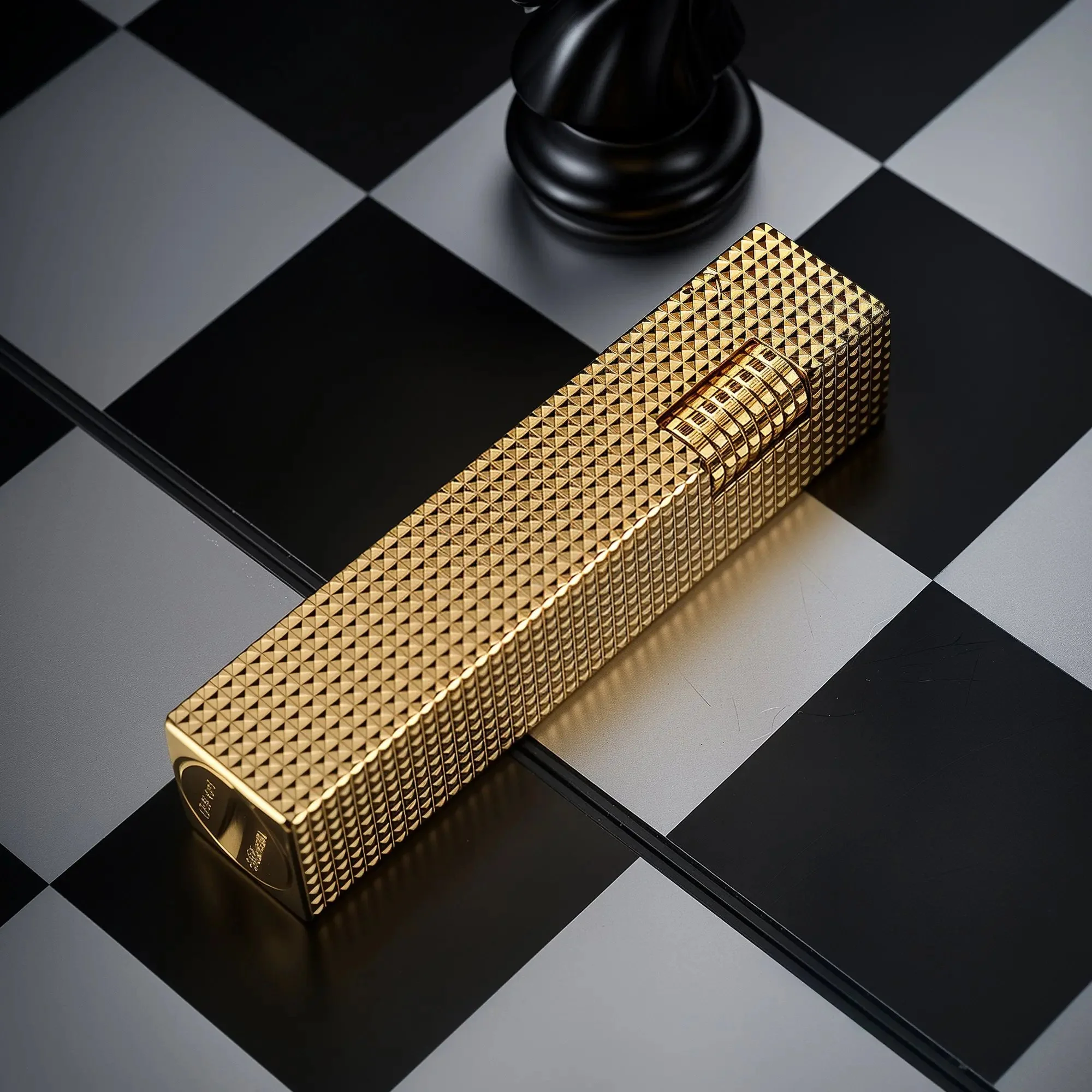 Rectangular Lighter - Small Square - Gold - Image 8