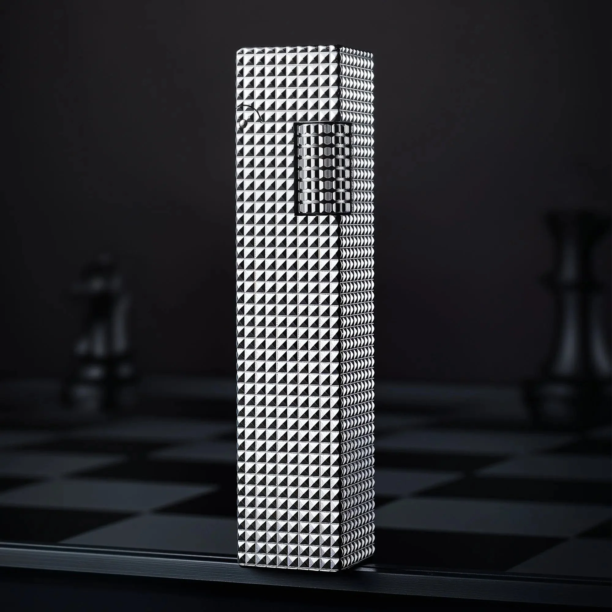 Rectangular Lighter - Small Square - Silver - Image 7